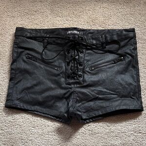 Disturbia | Omen Lace Up Shorts